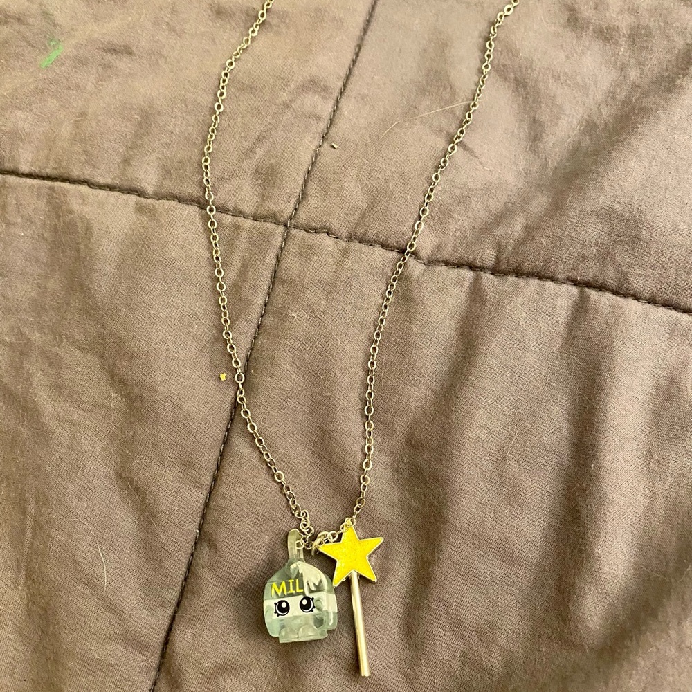 Shopkins Milk and Star Necklace